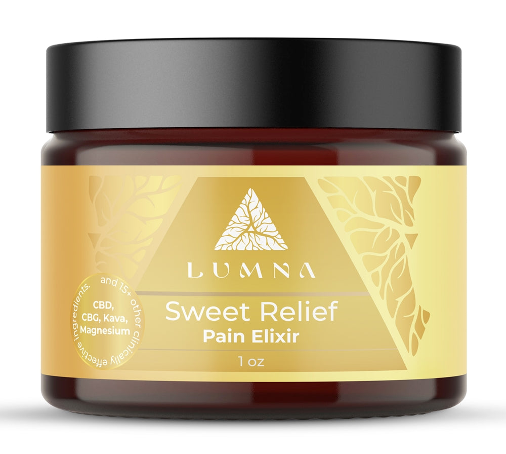 Sweet Relief: Immediate freedom from pain. CBD, CBG and 20+ active ingredients ease pain over time. ($35-$99)