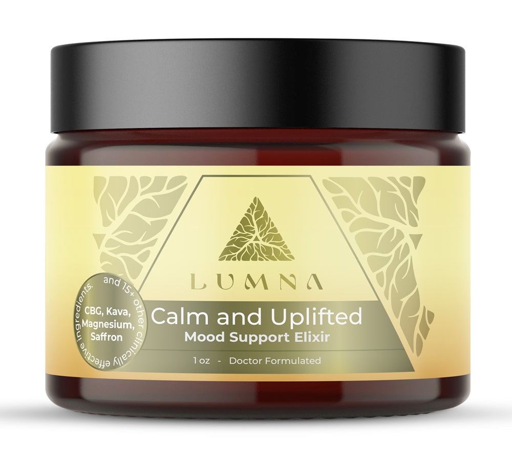 **Low Stock** Calm and Uplifted: Immediate calm into a reparative slumber and wake up restored. CBG and 20+ active ingredients ease stress over time. ($35-$99)