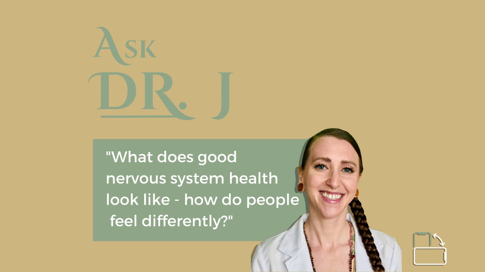 Load video: What does good nervous system health look like - how do people feel differently